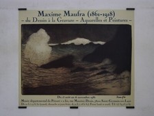 Maufra Maxime	Musée départementale du Prieuré 1986 Affiche Originale Exposition