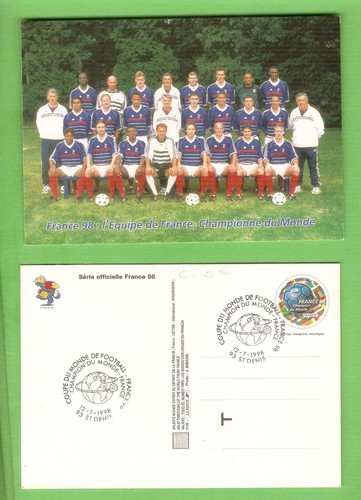 Football carte postale equipe - football,