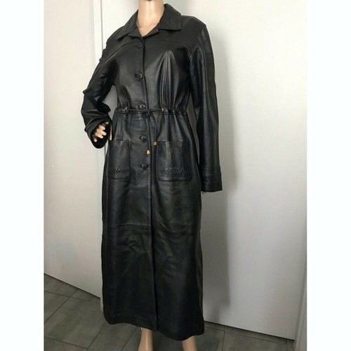 Manteau femme long - , cuir