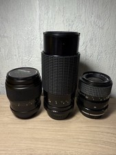 Tokura 35-70 mm Tokura 80-200 mm Chinon f=135 mm Lens Japan Pour Pièces Réparer 