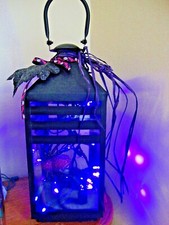 Halloween Lamp Purple Spider
