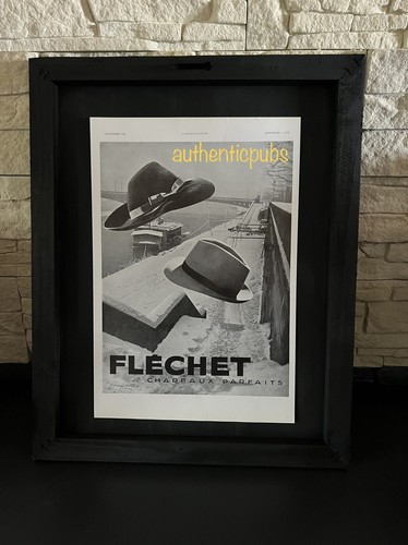 Publicite flechet chapeaux - publicite,