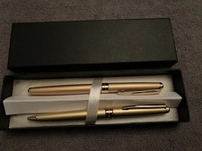 VINTAGE Parure STYLO ROLLER Et Stylo Bille P-BAJXJN, JAPAN ~ NOS Avec Boite