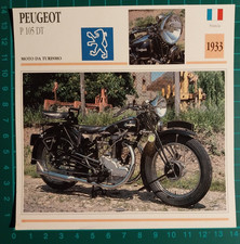 Photo Moto Peugeot P 105 Dt - Carte Technique (F 41)