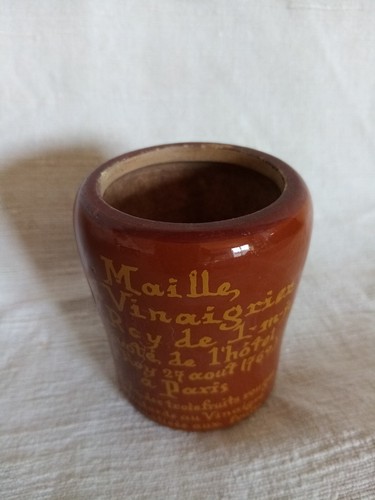 Pot moutarde ancien maille - moutarde, ancien,