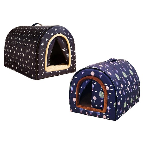 Lit grotte pour chat - lit-grotte, double