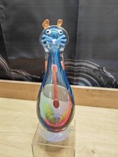  figurine, statuette chat en verre Murano