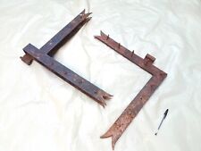 50 x 50 cm - paire de grande charnieres double porte ou volet,gond, penture, fer