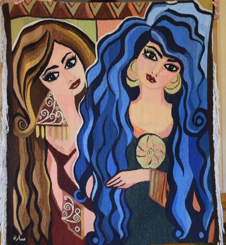 Tapisserie égyptienne tissée