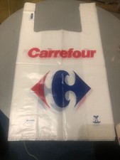 ancien sachet sac plastique de course Supermarché Carrefour
