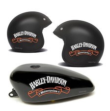 Adhésifs Decal Stickers 4 Pcs. Harley Davidson 2 Casque 2 De Réservoir Moto