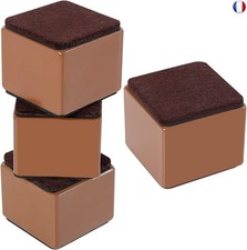 Ezprotekt Rehausseur de Meubles en Acier Carbone de 5 cm, Rehausseurs de Lit en