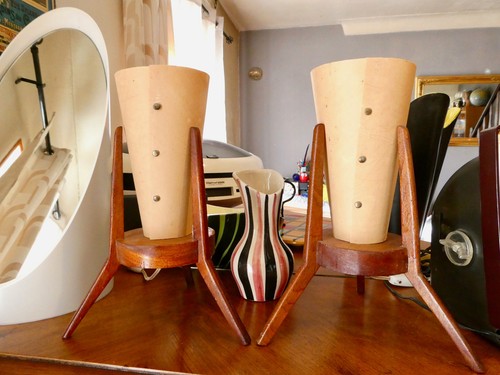 Paire lampes chevet 1960 - de,
