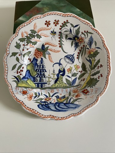 Assiette xxeme décor rouen - assiette,