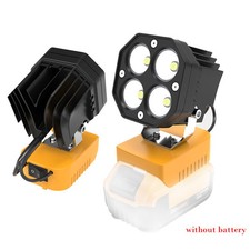 Lampe de Travail LED Portable 40W pour Batterie Dewalt 20V avec Luminosité 6000