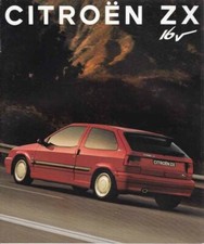 Catalogue Brochure Citroën ZX Coupé 16V 09/1992 France