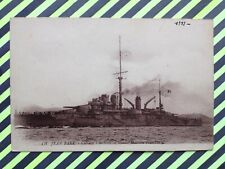 cpa MARINE Bateau de Guerre Warship CUIRASSÉ à TURBINES " JEAN BART " L'Océan