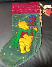 Bas de Noël rétro Disney Winnie l'ourson rare cadeau de collection