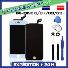 ECRAN LCD SUR CHASSIS + VITRE TACTILE IPHONE 6 / 6+ / 6S / 6S+ NOIR BLANC