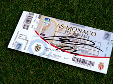 Place Ticket asm AS MONACO FC Bordeaux gb 16/17 signé THOMAS LEMAR ultra foot
