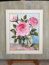 Pink Peonies Framed Original