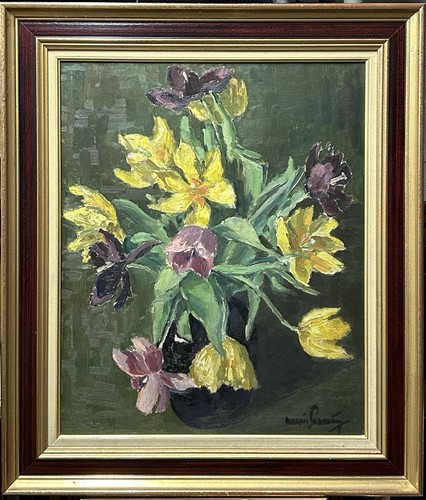 Antique tulips bouquet still - tulips,