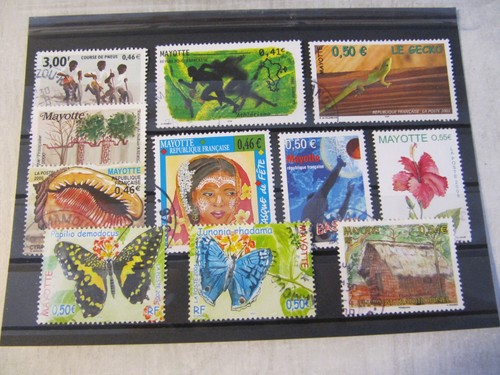 Timbres mayotte lot - mayotte,