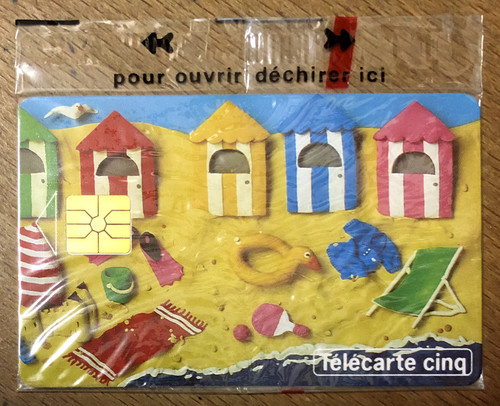 Telecarte plage modeler - À,