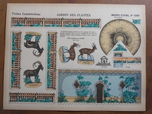 Maquette papier jardin des - papier,