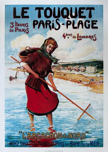 Touquet affiche chemin - touquet,
