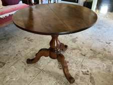 Gueridon Louis Philippe Noyer massif