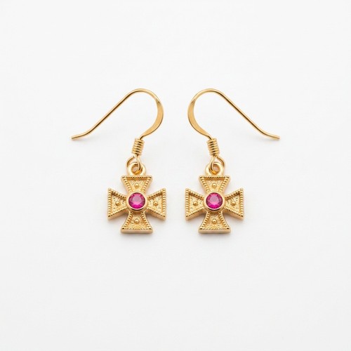 Boucles oreilles croix - boucles, d'oreilles