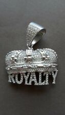 Silver 925 ICEJEWLZ Crystal Zirconia "Royalty" Crown Pendant