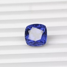 Forme coussin saphir bleu royal de 6,25 ct excellent RARE 9,6 MM pierre préci...