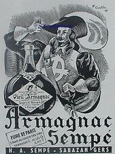 PUBLICITE SEMPE VIEIL ARMAGNAC