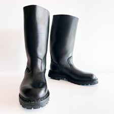 BOTTES MOTARD POMPIER FRANÇAIS EU41 US8 UK7,5 BLUF FÉTICHE ROB CUIR