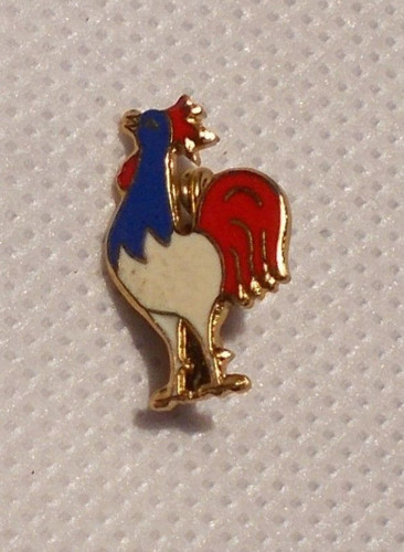 Insigne broche coq - -, tricolore