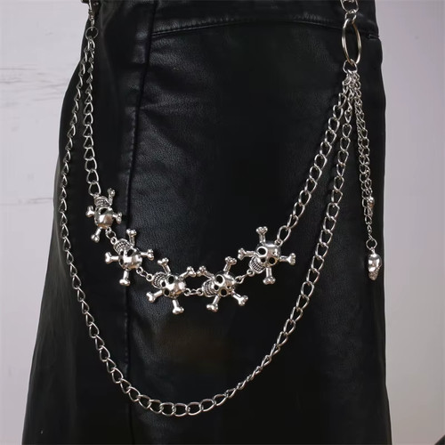 Collier pantalon crâne - 💀,