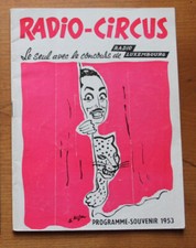 Programme cirque  radio Circus 1953 radio luxembourg Zappy Max  19 attractions 