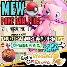 Mew de Poke Ball Plus 6Ivs