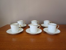6 Tasses Litron & sous tasses