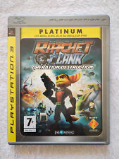 ratchet & clank  opération destruction PS3 -- complet -- tbé -- disque état neuf