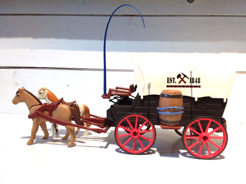 Playmobil chariot western - chariot,