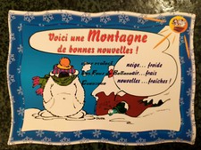 CUBITUS BD DUPA SKI VACANCES D'HIVER MONTAGNE  HUMOUR carte postale postcard