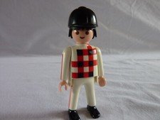 PLAYMOBIL DRIVER COURSE SULKY CHEVEAUX FERME EQUITATION