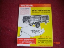 BROCHURE PUBLICITAIRE EPANDEURS   DE  FUMIER   JOCQUIN   80  GAMACHES