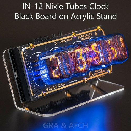 Nixie tubes clock - tubes, on