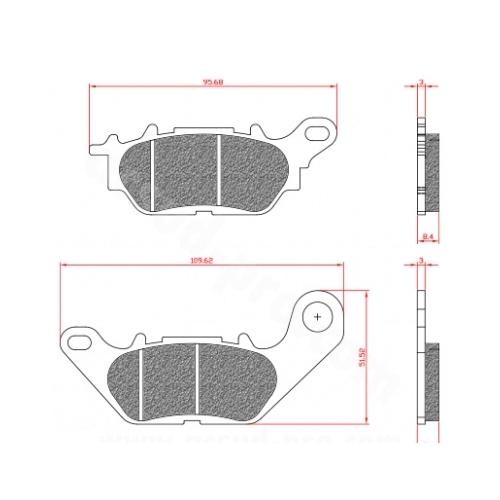Plaquette frein brenta br3152 - frein,