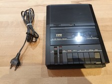 Vintage, radio cassette recorder ITT SL531 noir portable