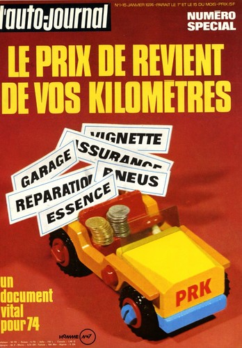 Auto journal 15 01 1974 - l'auto, 15/01/1974